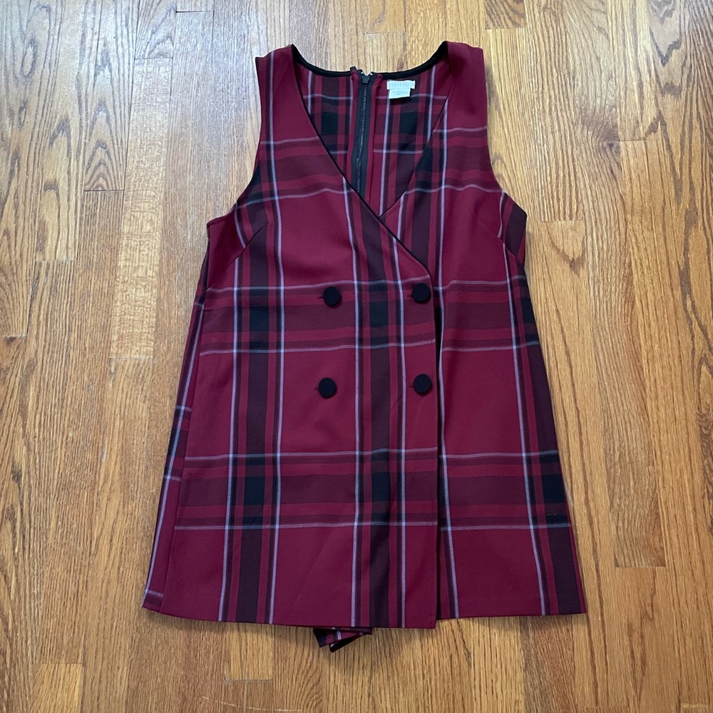 Urban Outfitters cooperative plaid romper